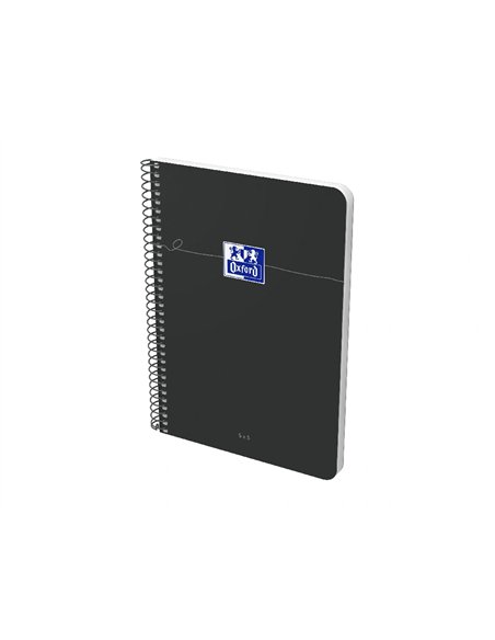 Cahier oxford smart spirale 4 trous 230x297mm 160 pages optik paper 5x5 coloris pastel assortis lot 20 unites.