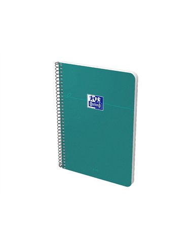 Cahier oxford smart spirale 4 trous 230x297mm 160 pages optik paper 5x5 coloris pastel assortis lot 20 unites.