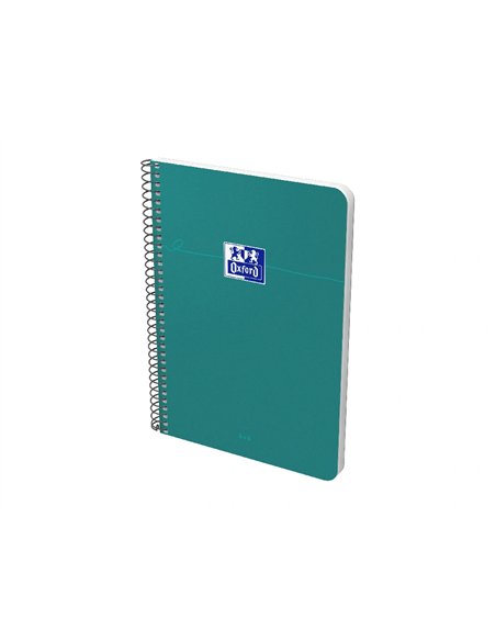 Cahier oxford smart spirale 4 trous 230x297mm 160 pages optik paper 5x5 coloris pastel assortis lot 20 unites.