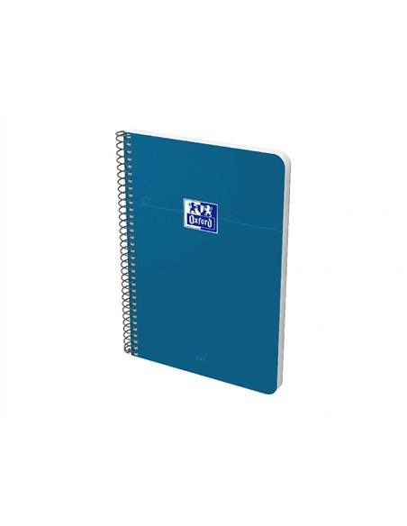 Cahier oxford smart spirale 4 trous 230x297mm 160 pages optik paper 5x5 coloris pastel assortis lot 20 unites.