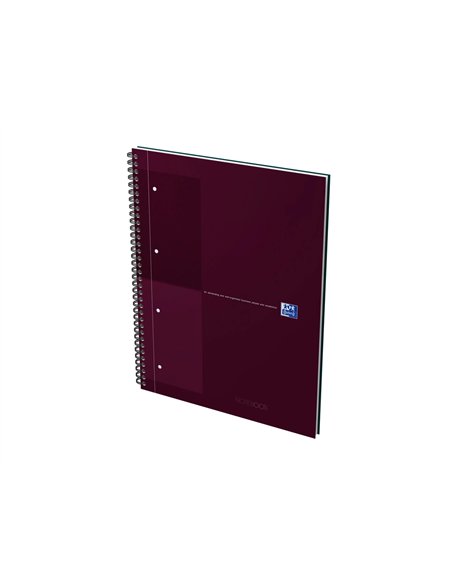 Notebook oxford international reliure integrale 222x295mm 160 pages optik paper perforees 4 trous reglure lign.