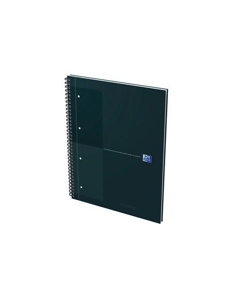 Notebook oxford international reliure integrale 222x295mm 160 pages optik paper perforees 4 trous reglure lign.