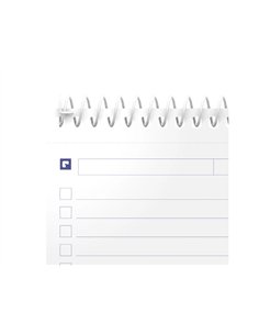 Bloc spirale oxford 125x200mm 140 pages optik paper reglure to do ligne 8mm coloris assortis. 2