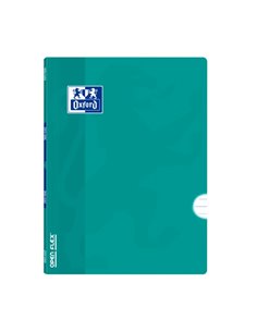 Cahier agrafé Oxford Openflex A4 - Couverture plastique résistante - Agrafé pour plus de durabilité - 1 ligne avec marge pour l'