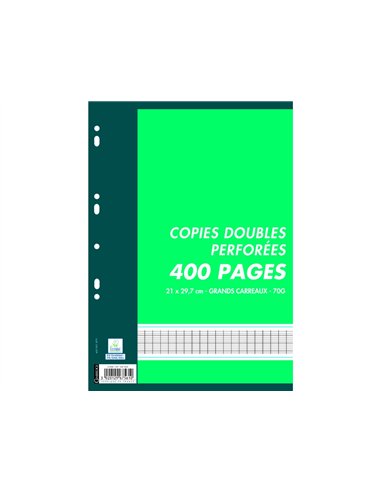 Copies doubles cambridge perforees a4 400 pages 70 g seyes.