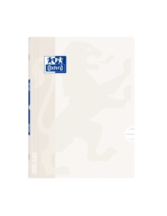 Cahier agrafé Oxford Openflex A4 - Couverture en plastique résistant - Agrafé pour une meilleure durabilité - Ligné 3,5 avec mar