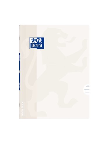 Cahier agrafé Oxford Openflex A4 - Couverture en plastique résistant - Agrafé pour une meilleure durabilité - Ligné 3,5 avec mar
