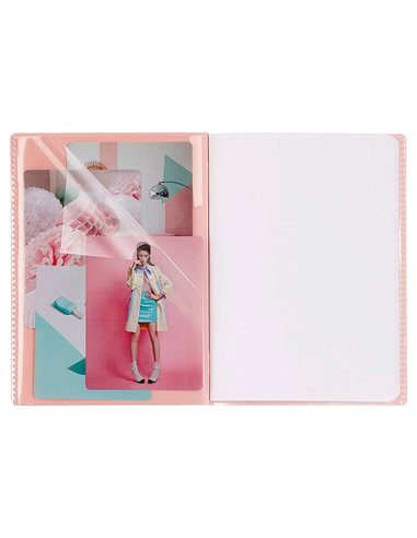 Cahier pique clairefontaine koverbook blush polypropylene 17x22cm 96 pages seyes coloris pastel assortis.