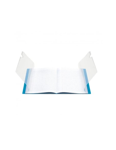 Cahier pique clairefontaine koverbook couverture polypropylene 24x32cm 96 pages 90g seyes coloris rouge.