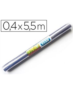 Couvre-livres elba pvc 8/100e sans phtalates rouleau 0.40x5.5m incolore.