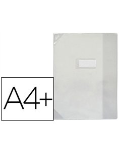 Protège-cahier elba strong line pvc cristal 15/100e coins renforcés 30/100e a4+ 240x320mm incolore.