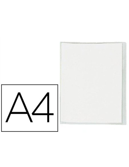Protège-cahier elba standard pvc cristal 20/100e rabat a4 210x297mm incolore.