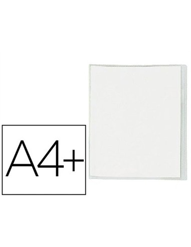 Protège-cahier elba standard pvc cristal 20/100e rabat a4+ 240x320mm incolore.