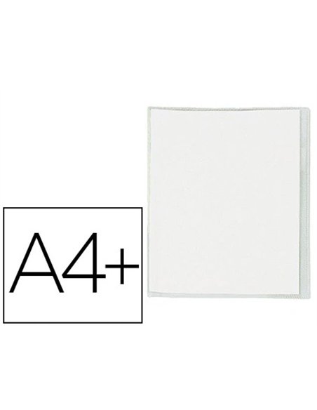 Protège-cahier elba standard pvc cristal 20/100e rabat a4+ 240x320mm incolore.