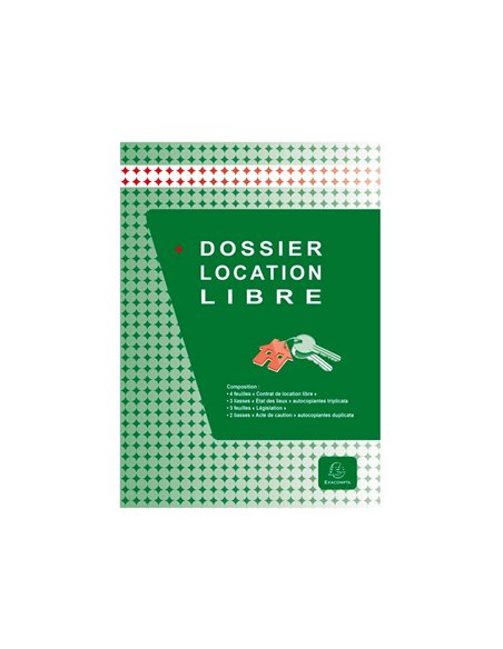 Contrat location libre exacompta dossier complet résidence secondaire logement fonction.
