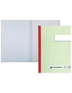 Manifold autocopiant exacompta a5 148x210mm quadrillé 5x5 foliotage 50 triplis.