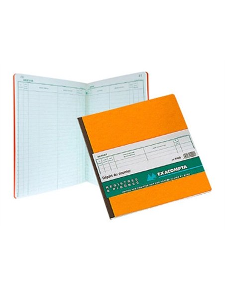 Registre exacompta objets mobiliers spécial garagistes 240x320mm 100 pages.