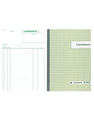 Manifold autocopiant exacompta livraisons a4 210x297mm foliotage 50 duplis.