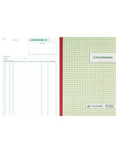 Manifold autocopiant exacompta livraisons 180x210mm foliotage 50 triplis.