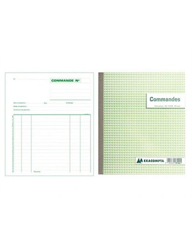 Manifold autocopiant exacompta commandes 180x210mm foliotage 50 triplis.