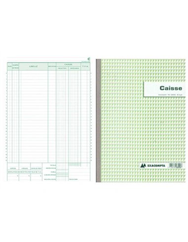 Manifold autocopiant exacompta caisse a4 210x297mm foliotage 50 duplis.