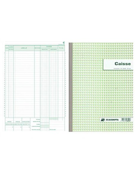 Manifold autocopiant exacompta caisse a4 210x297mm foliotage 50 duplis.