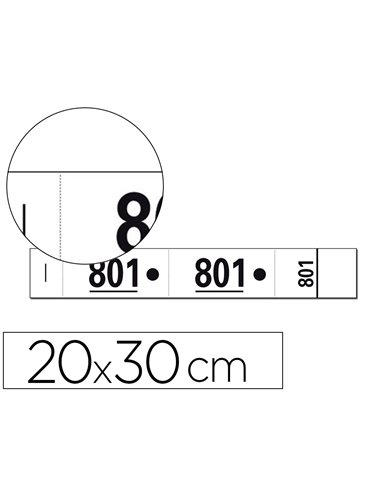 Bloc vestiaire exacompta 3 coupons détachables numérotés 1/1000 20x30cm carnet de 50 t ickets coloris blanc.