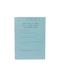 Livret transporteurs exacompta individuel contrôle conducteurs et convoyeurs transport routier.