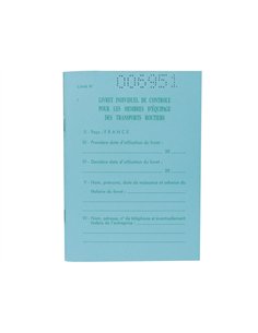 Livret transporteurs exacompta individuel contrôle conducteurs et convoyeurs transport routier. 2