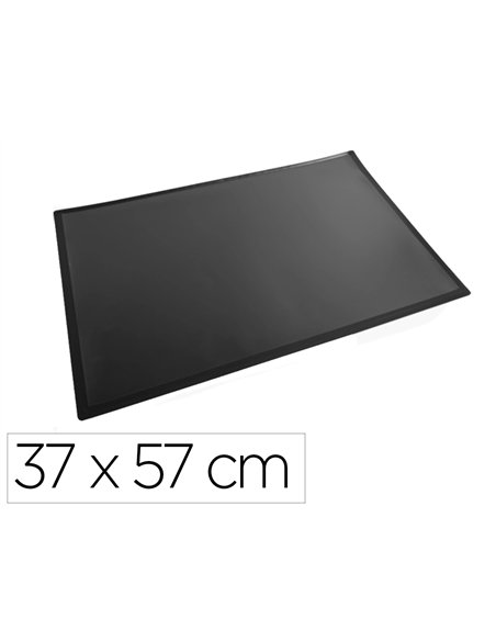 Sous main exacompta kreacover pvc personnalisable avec rabat transparent 37x57 cm noir.