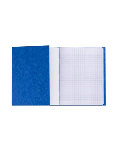 Protege-cahier exacompta carte lustree 225gr 17x22cm coloris bleu lot 10 unites.