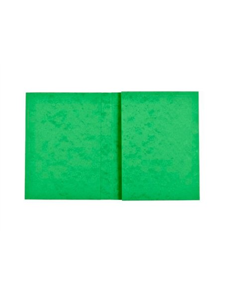 Protege-cahier exacompta carte lustree 225gr 17x22cm coloris vert lot 10 unites.