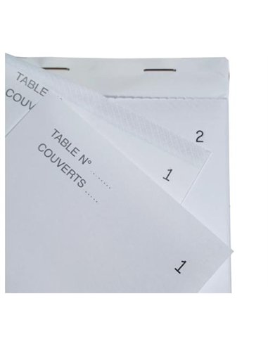 Bloc maître d'hôtel exacompta autocopiant numéroté 1/50 96x170mm 50 duplis.