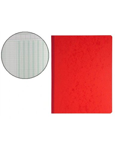 Manifold comptable exacompta piqué tête paresseuse 320x250mm vertical 31 lignes 80 pages 8 colonnes/page.