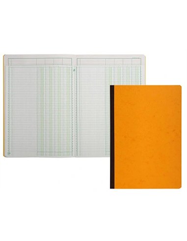 Manifold comptable exacompta piqué tête paresseuse 297x210mm vertical 34 lignes 80 pages 4 colonnes/page.