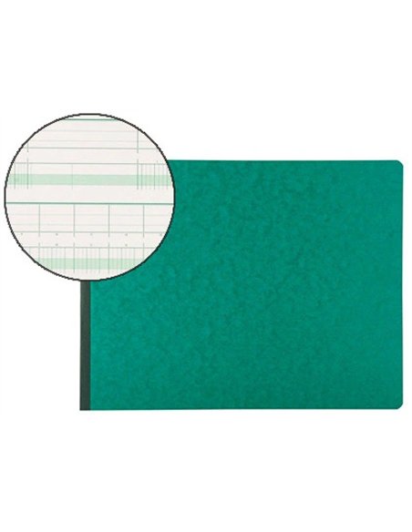 Manifold comptable exacompta piqué tête paresseuse 297x380mm horizontal 35 lignes 80 pages 32 colonnes/2 pages.