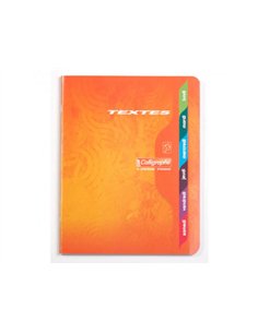 Cahier de texte calligraphe piqure couverture carte 17x22cm 120 pages 70g seyes.