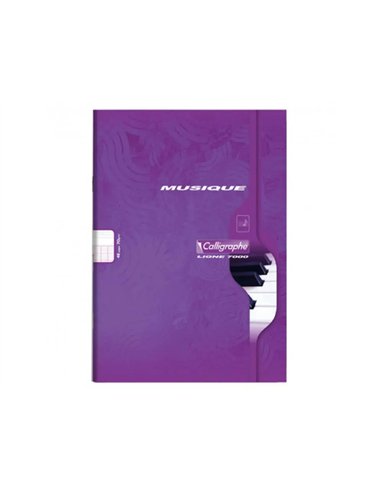 Cahier musique conquerant 21x29,7cm 48p seyes/portee.