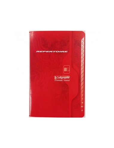 Repertoire clairefontaine piqure couverture carte couchee vernie papier surfin 70g 11x17cm 96 pages 5x5mm.