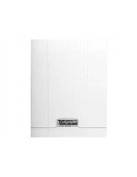 Cahier conquerant couverture pp rigide transparente 21x29,7cm 48p seyes 90g piqure incolore.