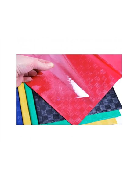 Protege-cahier clairefontaine 17x22cm plastique 22/100e 2 rabats coloris bleu.