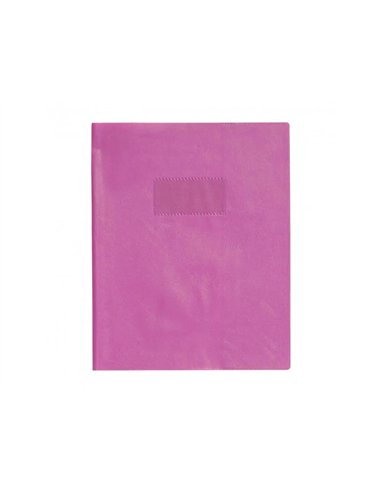 Protege-cahier clairefontaine 17x22cm plastique 22/100e opaque coloris violet.