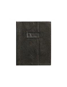 Protege-cahier clairefontaine 17x22cm plastique 22/100e opaque coloris noir.