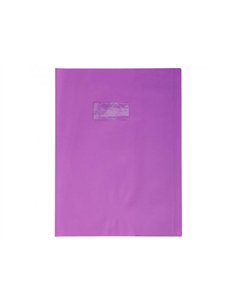 Protege-cahier clairefontaine 24x32cm plastique 22/100e opaque coloris violet.