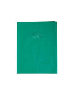 Protege-cahier clairefontaine 24x32cm plastique 22/100e opaque coloris vert.