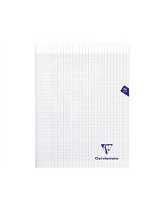 Cahier piqure clairefontaine 7000 couverture souple pp 21x29,7cm 96p seyes 70g incolore.