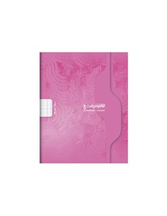 Cahier piqure clairefontaine 7000 couverture souple pp 24x32cm 96p seyes 70g coloris rouge.