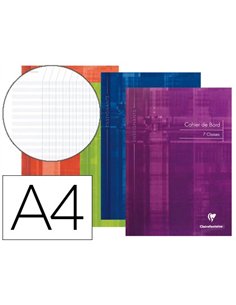 Carnet bord piqué clairefontaine pour enseignants a4 21x29,7cm 44 pages.