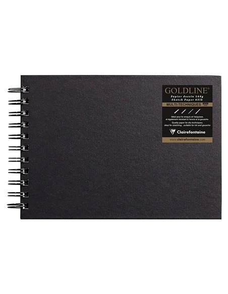 Carnet spirale paysage goldline a5 papier blanc 14,8x21cm 140gr 64f.