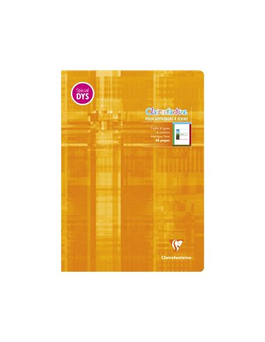Cahier clairefontaine ecriture pique special dys 210x297mm 48p reglure cadre et lignes 4 couleurs et.